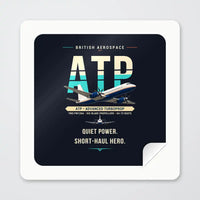 Thumbnail for British Aerospace ATP - Original - Square Sticker - Peel