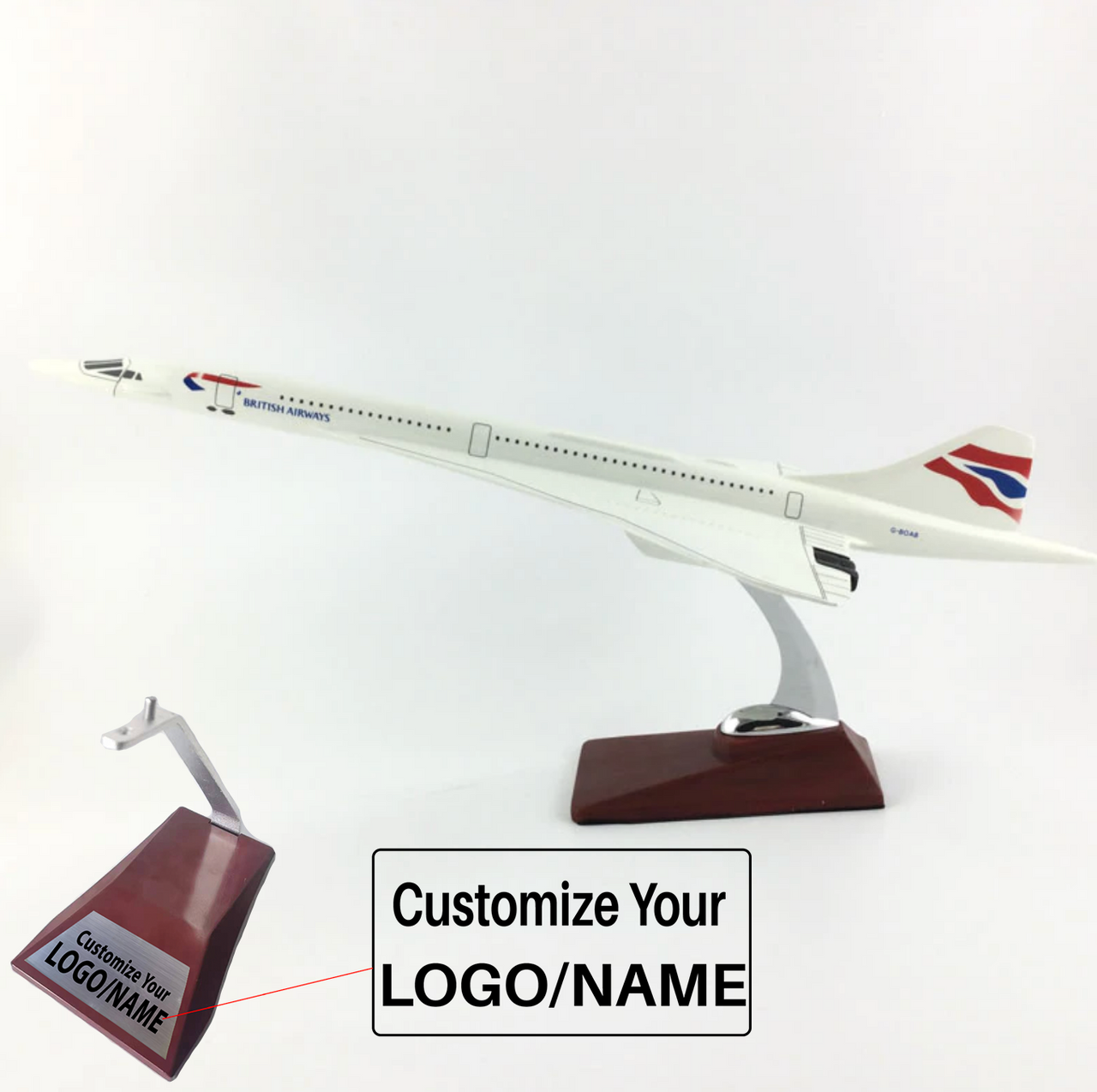 British Airways Concorde Airplane Model (Handmade Special Edition 45CM)