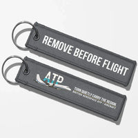 Thumbnail for British Aerospace ATP Aviator Key Chains - Gray - Remove Before Flight