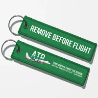 Thumbnail for British Aerospace ATP Aviator Key Chains - Green - Remove Before Flight