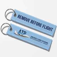 Thumbnail for British Aerospace ATP Aviator Key Chains - Light Blue - Remove Before Flight