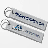 Thumbnail for British Aerospace ATP Aviator Key Chains - Light Gray - Remove Before Flight