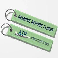 Thumbnail for British Aerospace ATP Aviator Key Chains - Light Green - Remove Before Flight