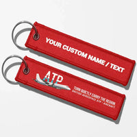 Thumbnail for British Aerospace ATP Aviator Key Chains - Red - Personalized
