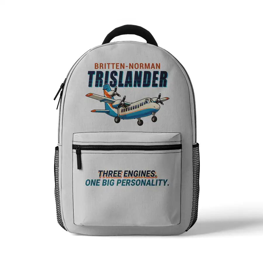 Britten-Norman BN-2A Mk III Trislander - 3D Backpack - Cartoon - White