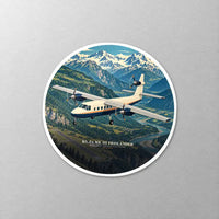 Thumbnail for Britten-Norman BN-2A Mk III Trislander - 3D + Name - Circle Sticker - Close-up