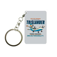 Thumbnail for Britten-Norman BN-2A Mk III Trislander - Cartoon - Key Chain - Light Gray