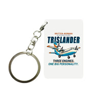 Thumbnail for Britten-Norman BN-2A Mk III Trislander - Cartoon - Key Chain - White