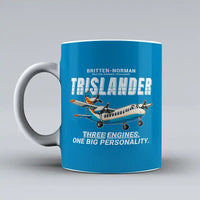 Thumbnail for Britten-Norman BN-2A Mk III Trislander - Cartoon - Mug - Turquoise