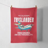 Thumbnail for Britten-Norman BN-2A Mk III Trislander - Cartoon - Towel - Red