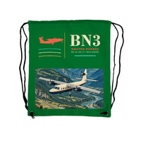 Thumbnail for Britten-Norman BN-2A Mk III Trislander - Drawstring Bag - Classic - Green