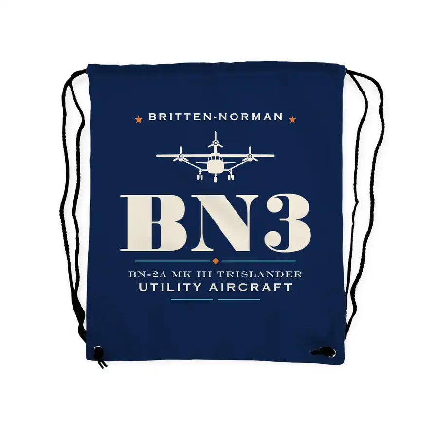 Britten-Norman BN-2A Mk III Trislander - Drawstring Bag - Heritage - Dark Blue
