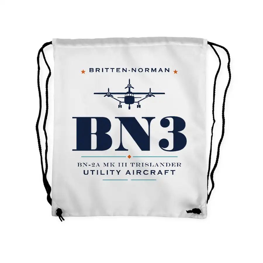 Britten-Norman BN-2A Mk III Trislander - Drawstring Bag - Heritage - White