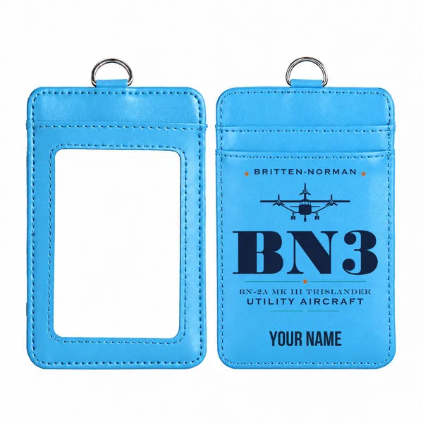 Britten-Norman BN-2A Mk III Trislander - Heritage - ID Card Holder - Blue + Name