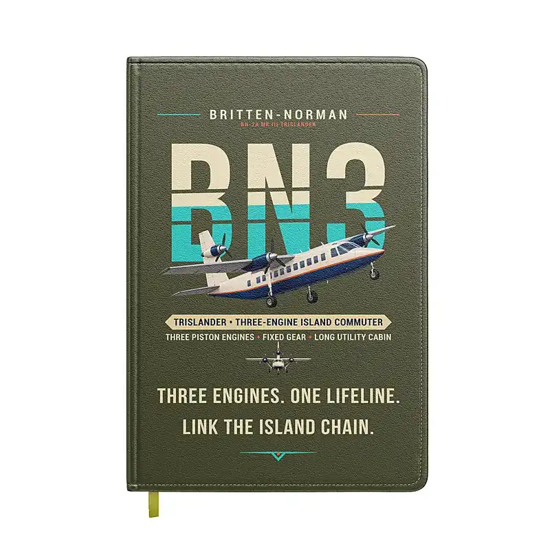 Britten-Norman BN-2A Mk III Trislander - Original - Notebook - Green Army