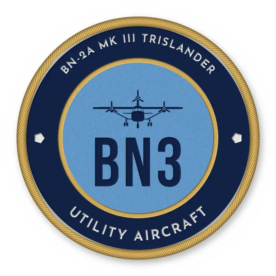 Britten-Norman BN-2A Mk III Trislander Patches - Circle - Navy Sky