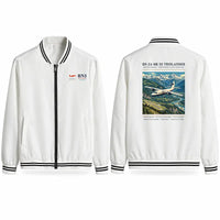 Thumbnail for Britten-Norman BN-2A Mk III Trislander Stylish Jackets - Baseball Collar - Poster - White