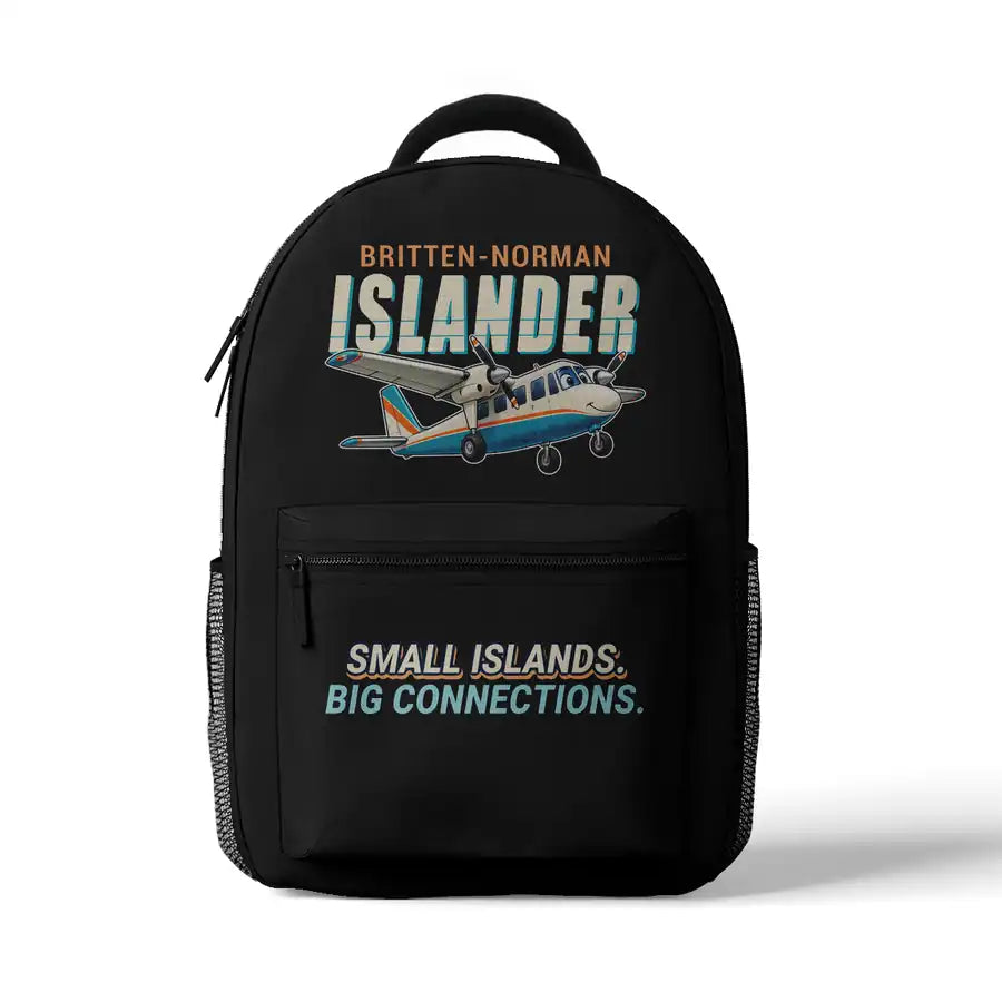 Britten-Norman BN-2B-26 Islander - 3D Backpack - Cartoon - Black