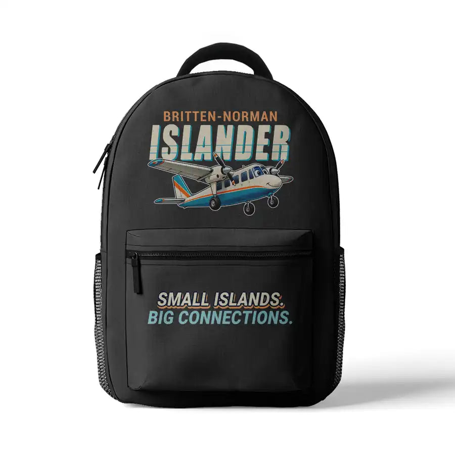Britten-Norman BN-2B-26 Islander - 3D Backpack - Cartoon - Gray