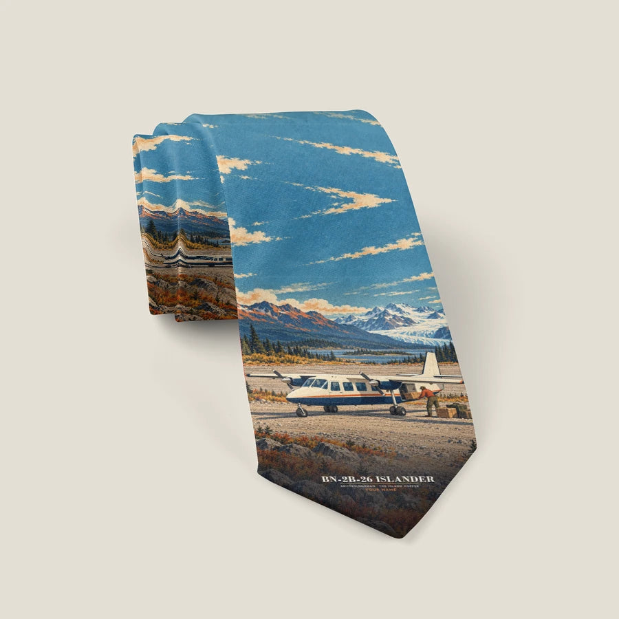 Britten-Norman BN-2B-26 Islander - 3D + Name - Tie - Full Print