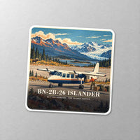 Thumbnail for Britten-Norman BN-2B-26 Islander - 3D - Square Sticker - Close-up