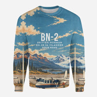 Thumbnail for Britten-Norman BN-2B-26 Islander 3D All-Over Print Clothing - Sweatshirt - 3D + Name