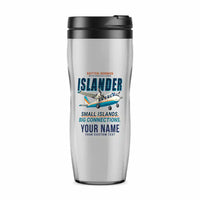 Thumbnail for Britten-Norman BN-2B-26 Islander - Cartoon + Name - Plastic (No Holder) - Light Gray