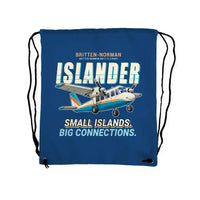 Thumbnail for Britten-Norman BN-2B-26 Islander - Drawstring Bag - Cartoon - Blue