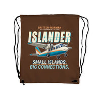 Thumbnail for Britten-Norman BN-2B-26 Islander - Drawstring Bag - Cartoon - Brown