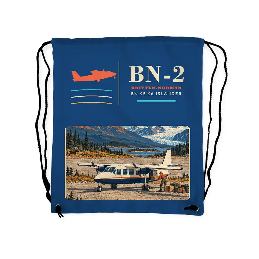 Britten-Norman BN-2B-26 Islander - Drawstring Bag - Classic - Blue