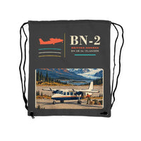 Thumbnail for Britten-Norman BN-2B-26 Islander - Drawstring Bag - Classic - Gray