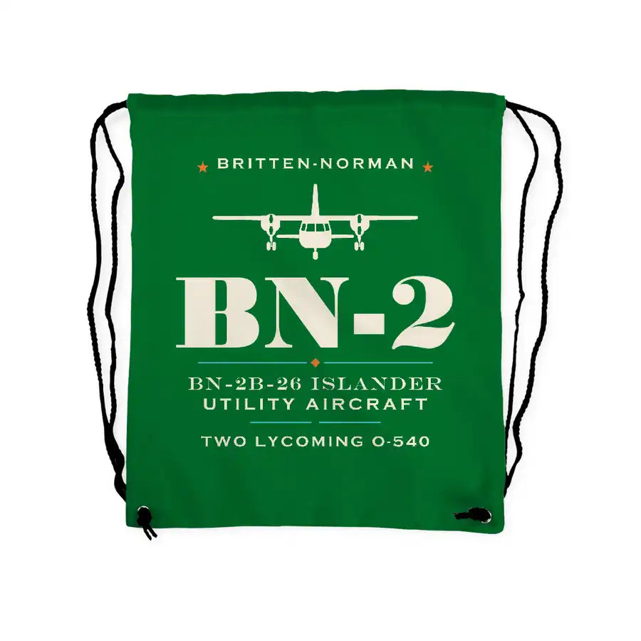 Britten-Norman BN-2B-26 Islander - Drawstring Bag - Heritage - Green