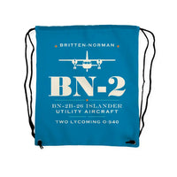 Thumbnail for Britten-Norman BN-2B-26 Islander - Drawstring Bag - Heritage - Light Blue