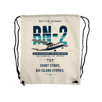 Thumbnail for Britten-Norman BN-2B-26 Islander - Drawstring Bag - Original - Beige