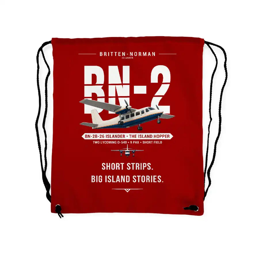 Britten-Norman BN-2B-26 Islander - Drawstring Bag - Original - Red