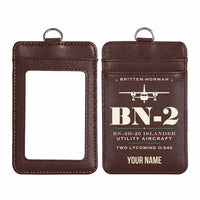 Thumbnail for Britten-Norman BN-2B-26 Islander - Heritage - ID Card Holder - Dark Brown + Name