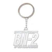 Thumbnail for Britten-Norman BN-2B-26 Islander - Hollow Key Chain - Tag - Silver