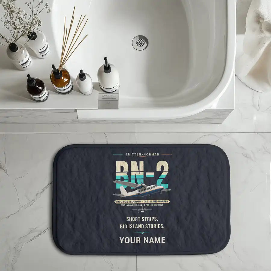 Britten-Norman BN-2B-26 Islander - Original + Name - Bath Mat
