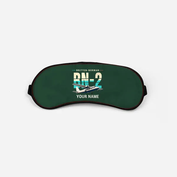 Britten-Norman BN-2B-26 Islander - Original + Name - Sleep Mask - Dark Green