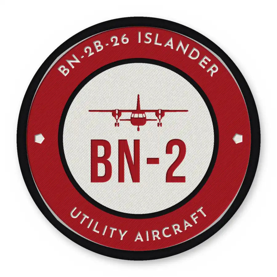 Britten-Norman BN-2B-26 Islander Patches - Circle - Red White