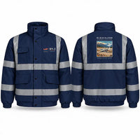 Thumbnail for Britten-Norman BN-2B-26 Islander Reflective Winter Jackets - Poster - Navy Blue