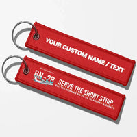 Thumbnail for Britten-Norman BN-2B-26 Islander Aviator Key Chains - Red - Personalized