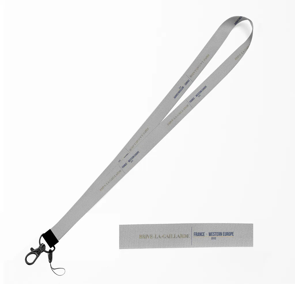 Brive-La-Gaillarde City Series lanyard - light gray