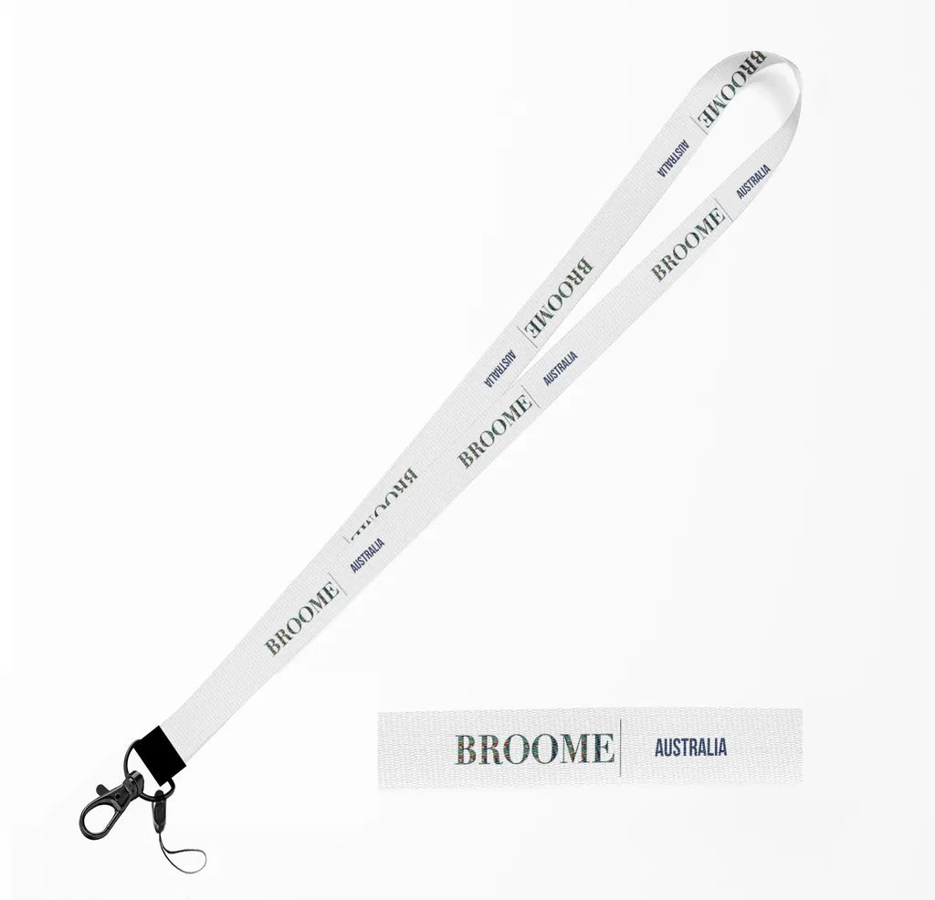 Broome City Series lanyard - white