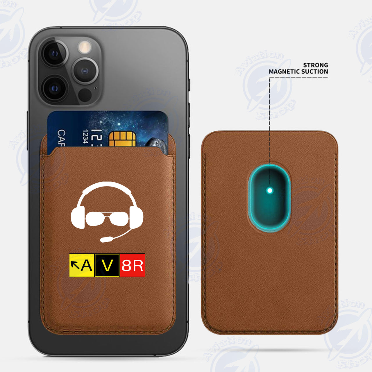 AV8R 2 iPhone Cases Magnetic Card Wallet