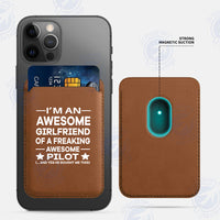 Thumbnail for I am an Awesome Girlfriend iPhone Cases Magnetic Card Wallet