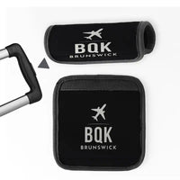 Thumbnail for Brunswick Golden Isles Airport (BQK) Luggage Handle Covers - Black