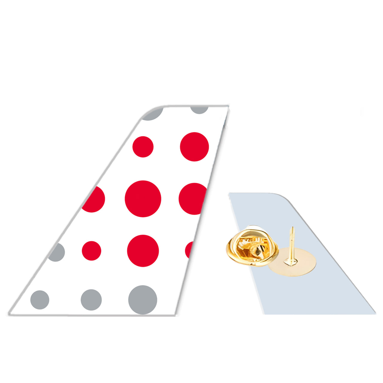 Brussels Airlines Designed Tail Shape Badges & Pins