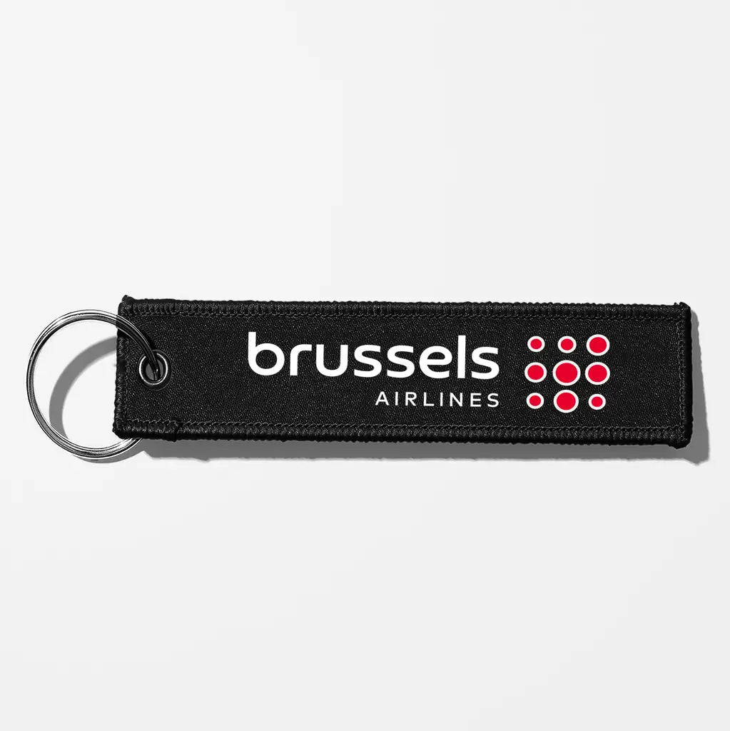 Brussels Airlines Crew & Staff Tag Key Chains - Black