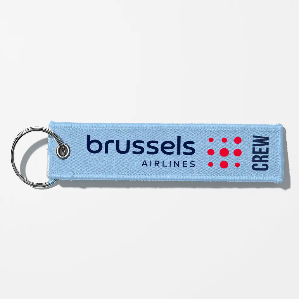 Brussels Airlines Crew & Staff Tag Key Chains - Light Blue - Crew